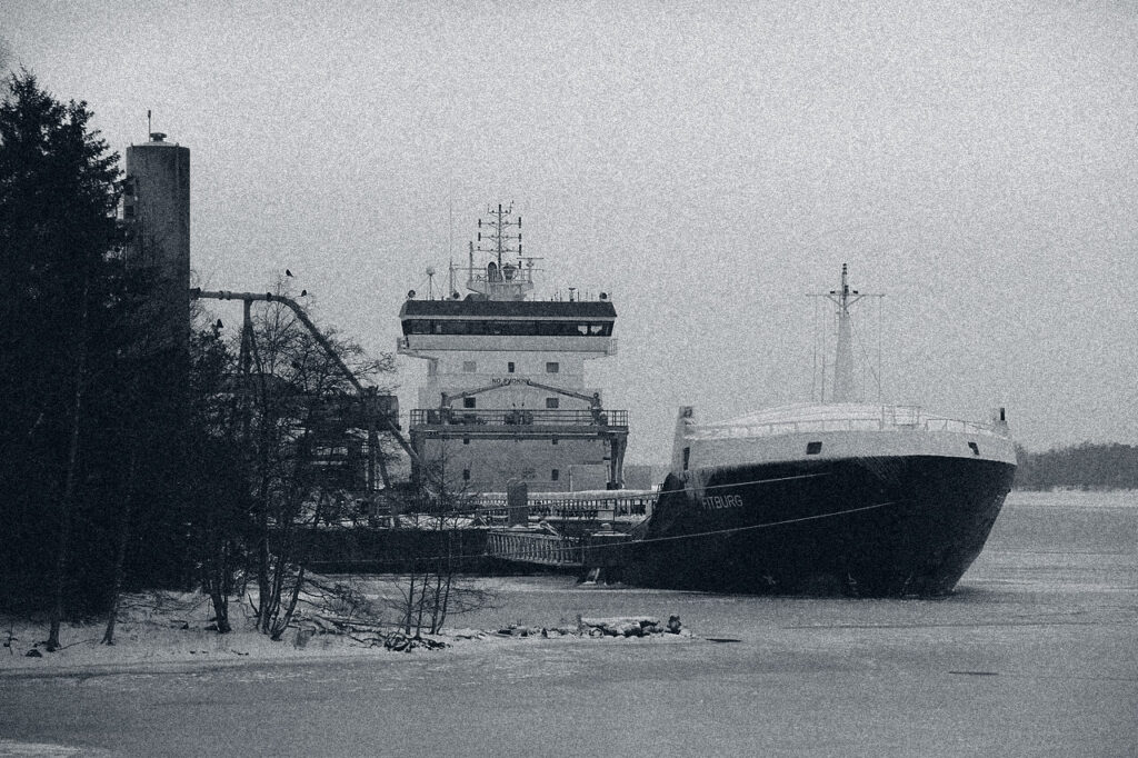 Shadow fleet tanker Fitburg, seized by the Finnish Coast Guard in January 2026. Source: Wikipedia